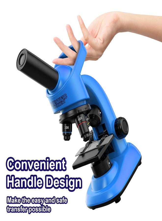 DOUBLE CC Kids Microscope,40-1600x Microscope Kit for Kids Beginners Children,STEM Kit,Prepared Slides,LED Light and Configured Various Operating Tools- Science Experiment Toy for Kids Ages 6-12 - Image 4